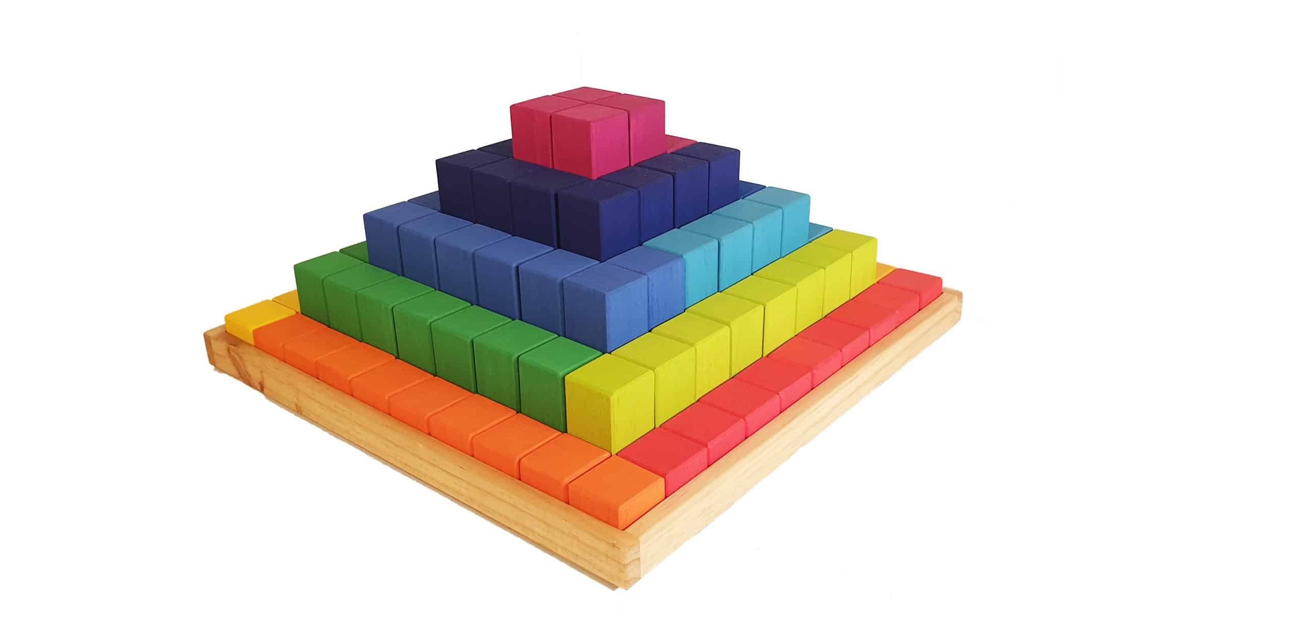 ▷▷ Pirámide de Bloques Construcción para niños - Waldorf