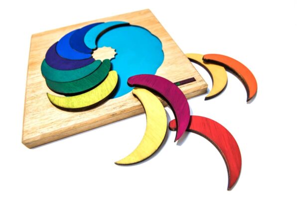 Luas puzzle de madera para niños