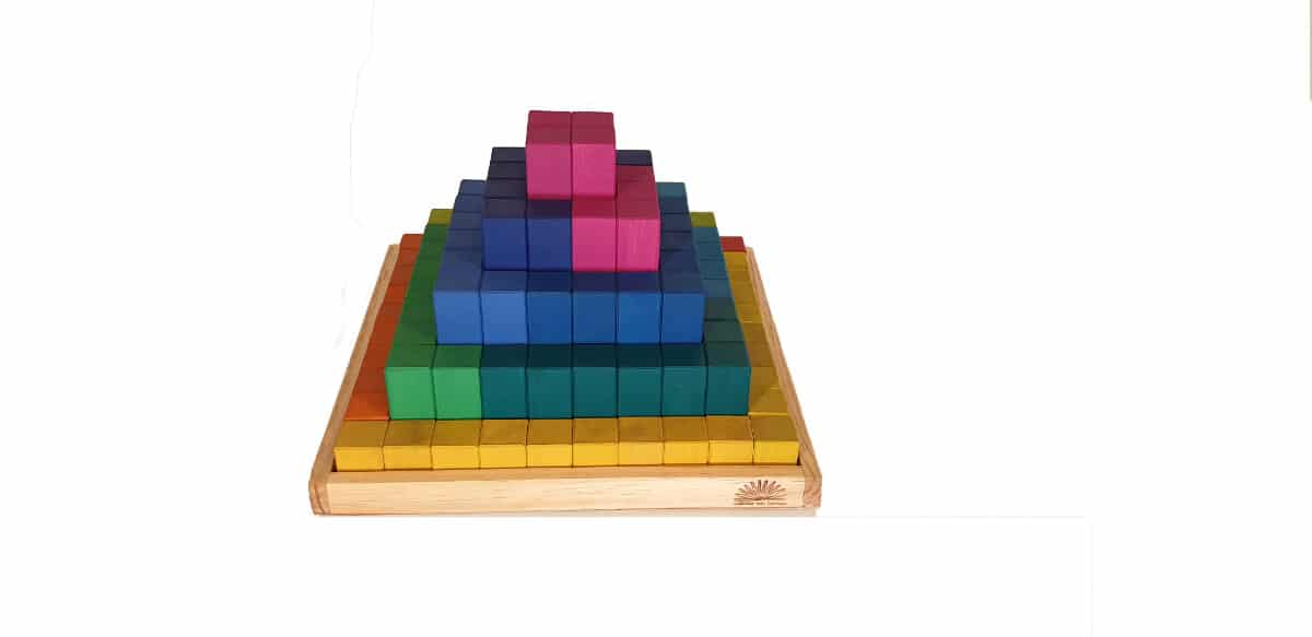 formato Exclusión Nominación ▷▷ Pirámide de Bloques de Construcción para niños - Juguetes Waldorf
