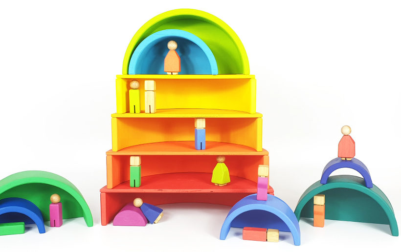 juguetes de colores para niños