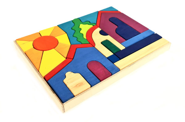 puzzle 3d madera